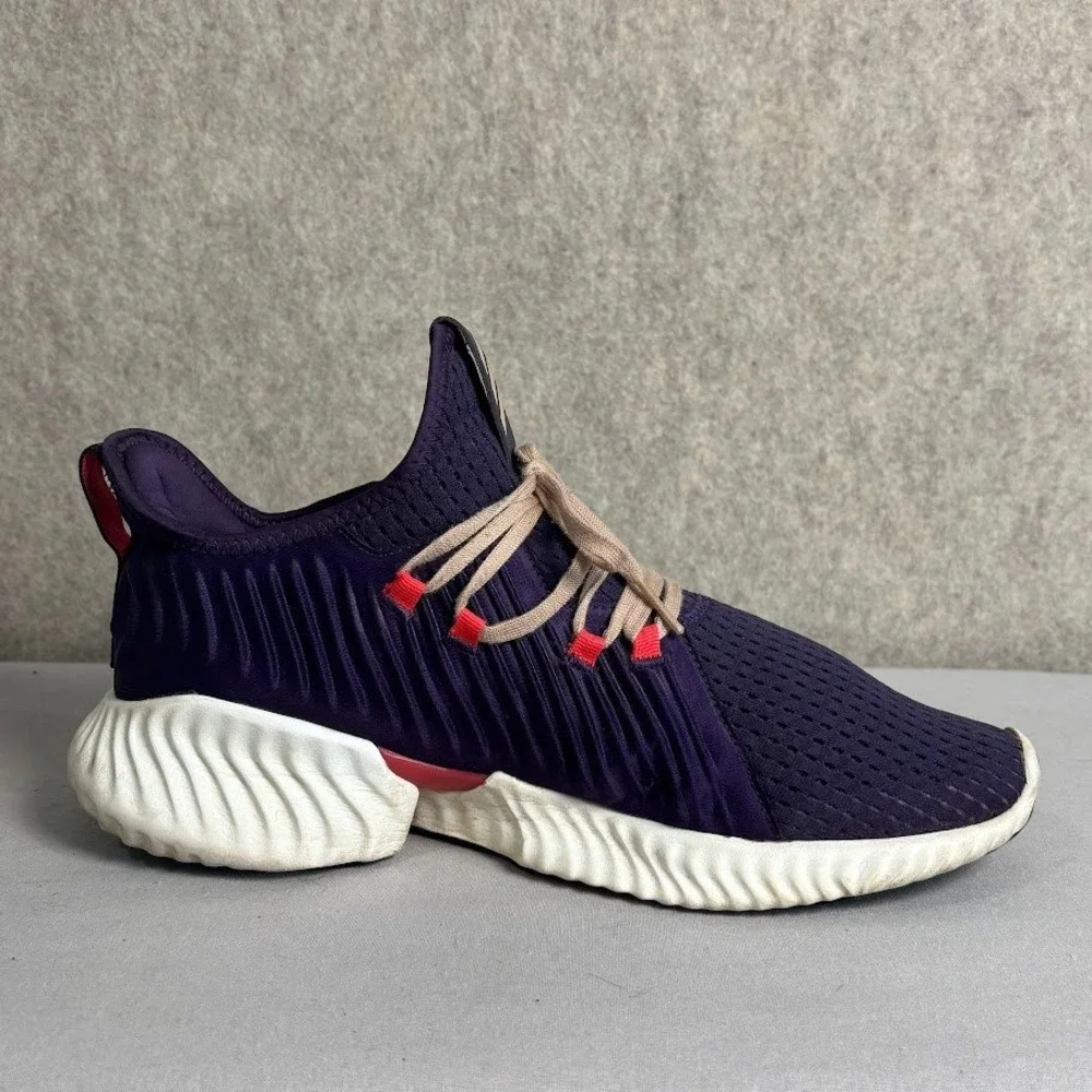 Adidas Alphabounce Beyond Mens 10.5 Purple Mesh Athletic Running Shoes‎ F35396